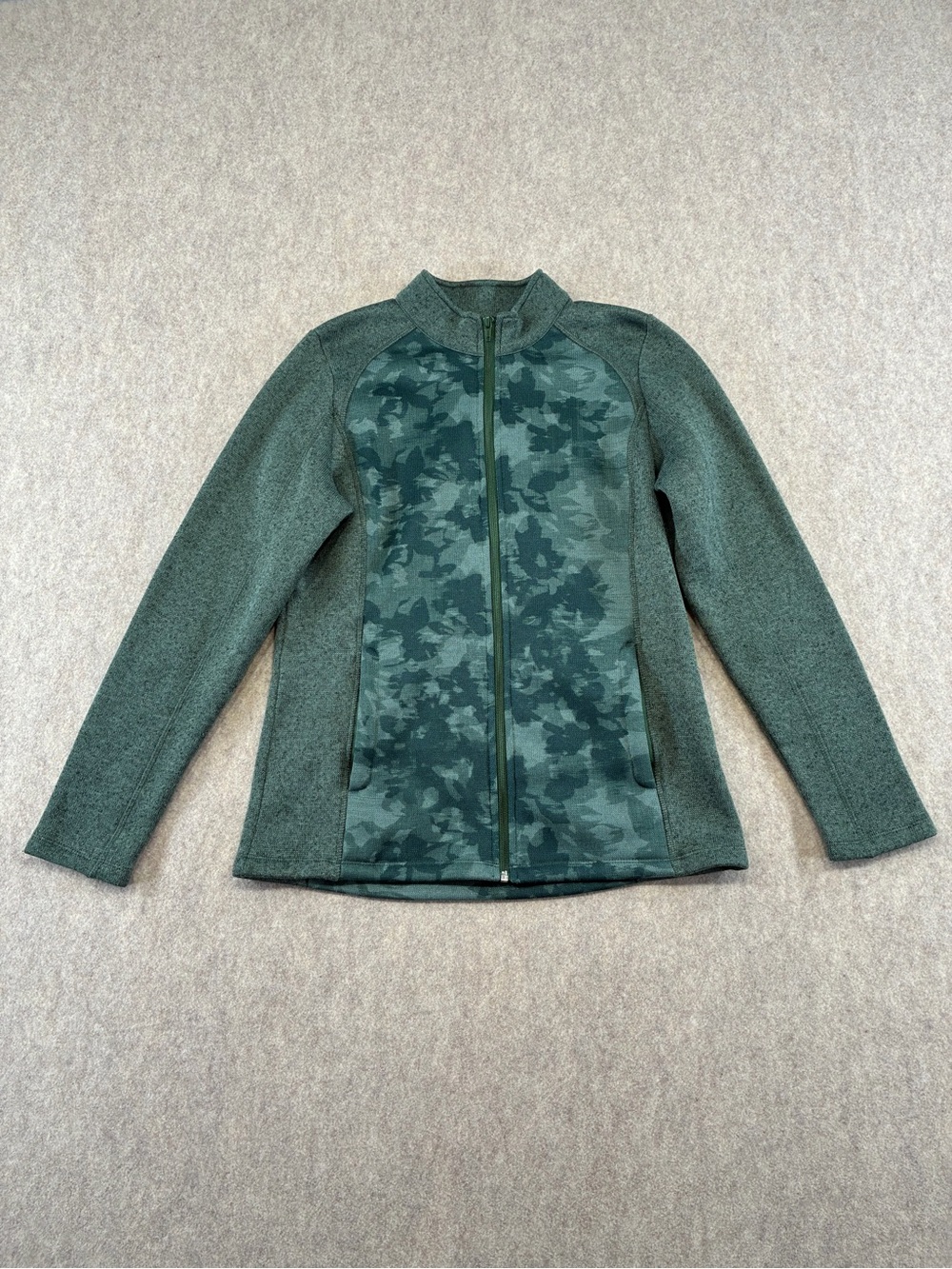 Callaway Weather Series Women’s Green Camo Full Zip Golf Jacket w/ Pockets M